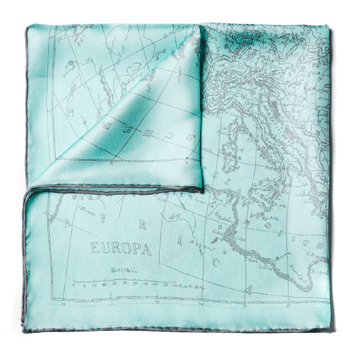 Europa Map pocket square