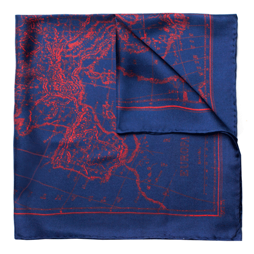 Europa Map pocket square