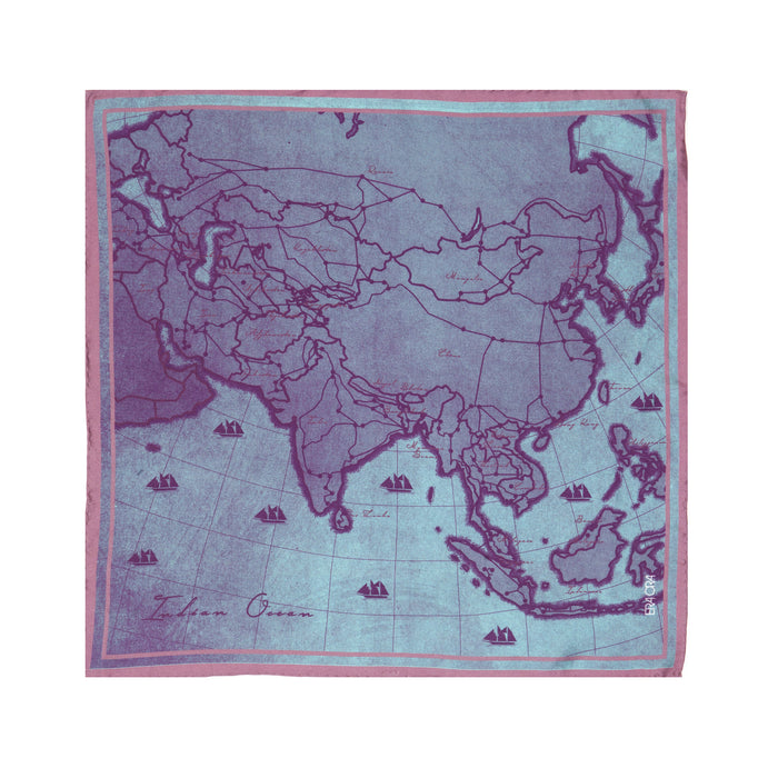 Dreaming of Asia pocket square
