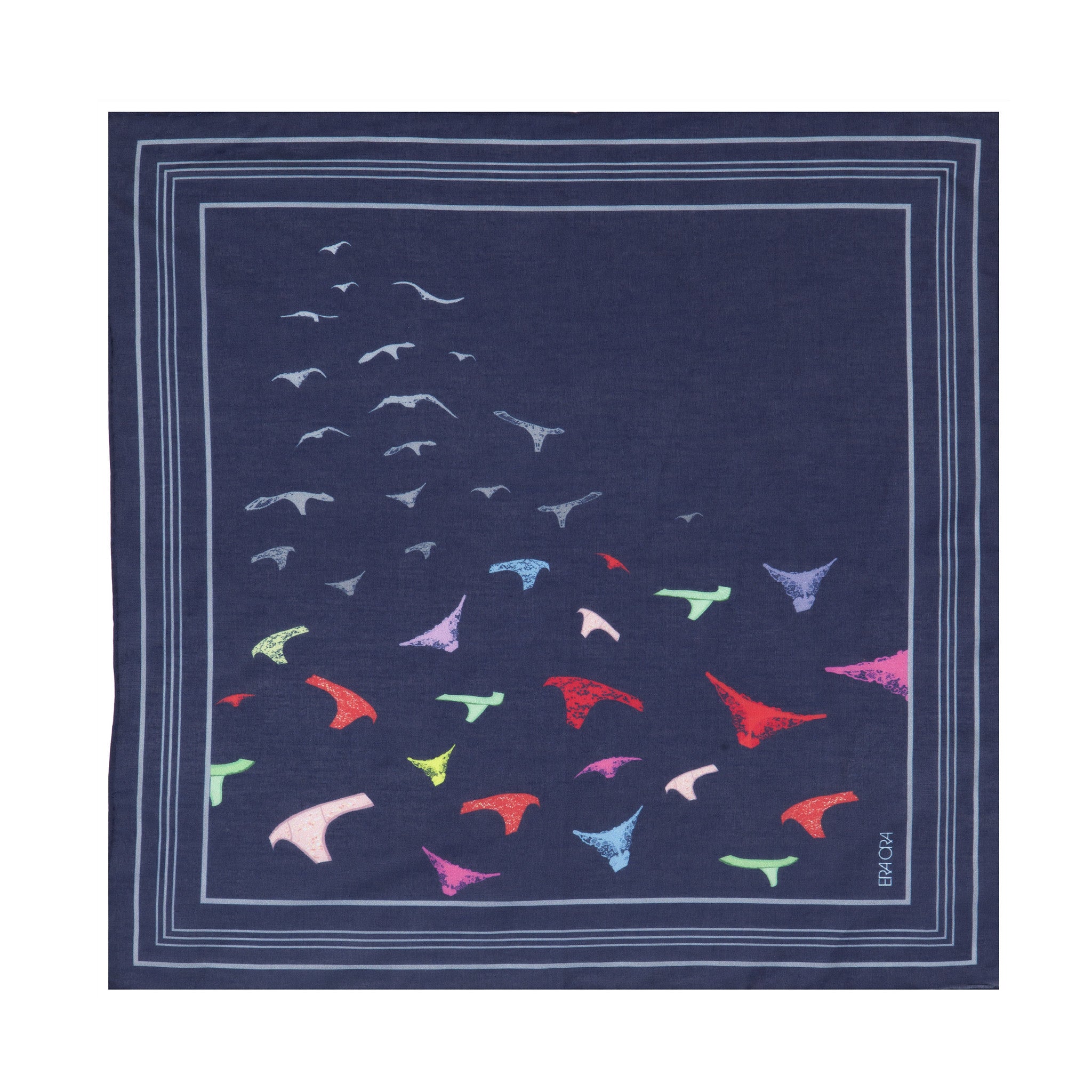 Knickers in Flight pocket square – ERA ORA