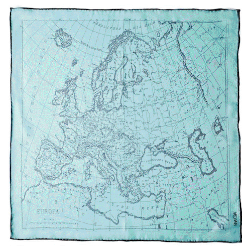 Europa Map pocket square