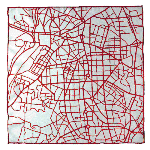 Madrid pocket square